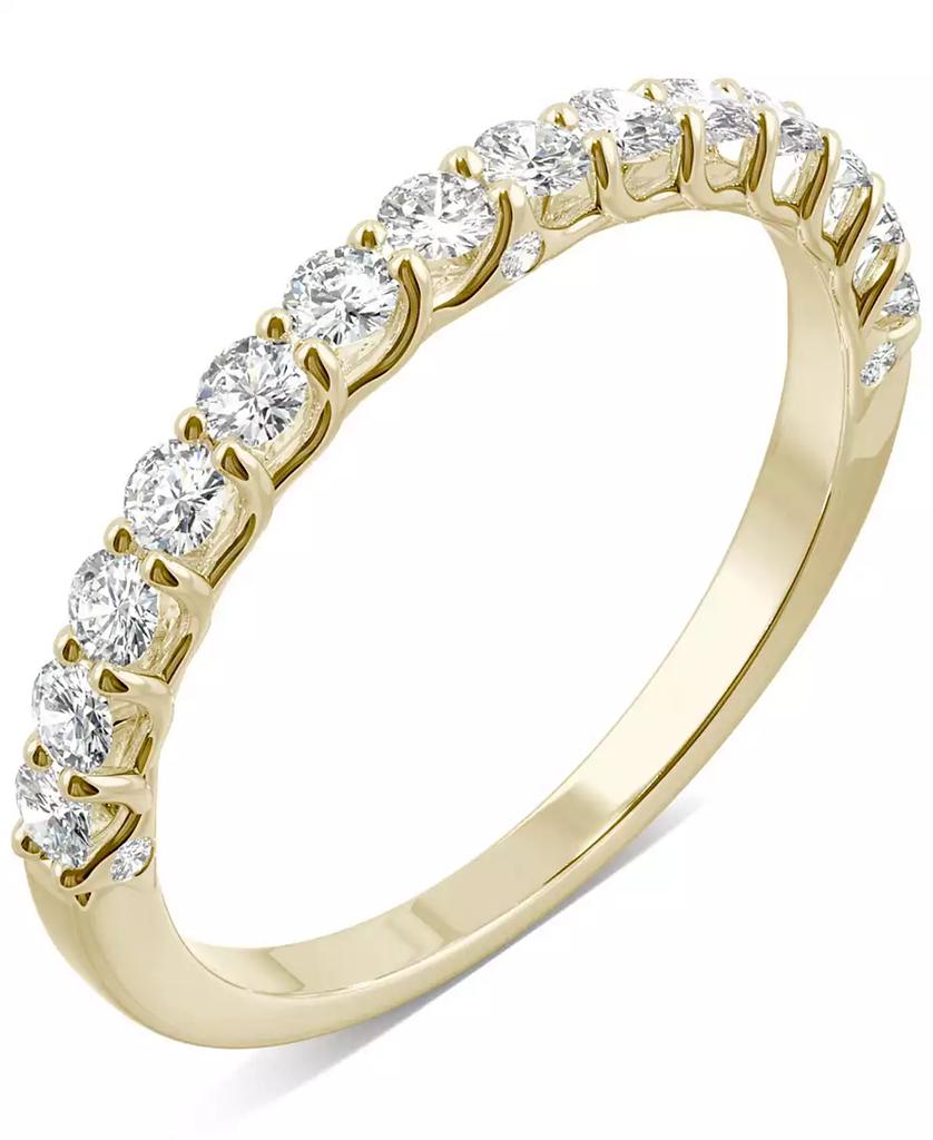 Charles & Colvard Moissanite Wedding Band (3/8 ct. t.w. DEW) in 14k White, Yellow or Rose Gold