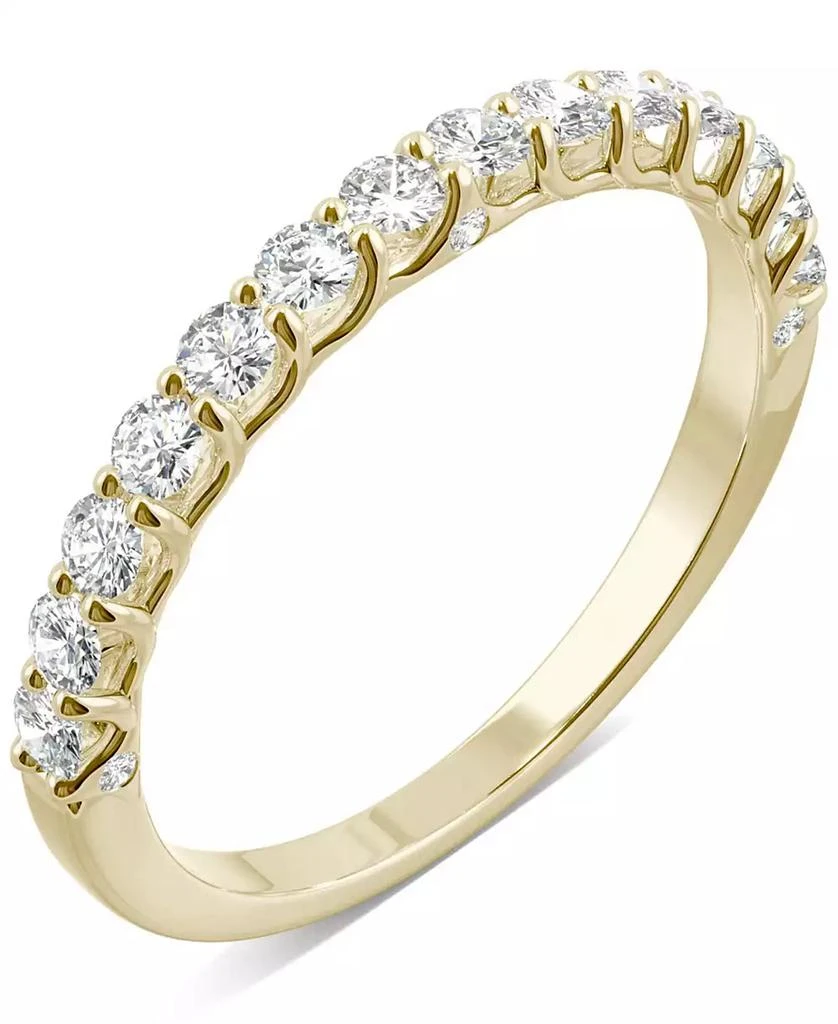 Charles & Colvard Moissanite Wedding Band (3/8 ct. t.w. DEW) in 14k White, Yellow or Rose Gold 1