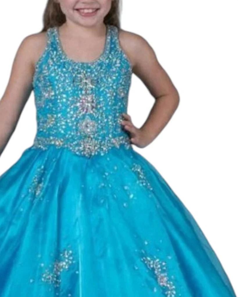 Little Rosie Little Rosie - Girl
s Glitz Long National Pageant Dress 2