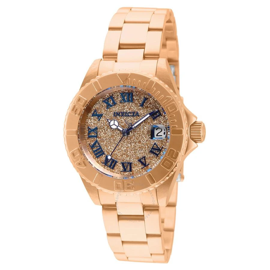 Invicta Angel Date Quartz Rose Gold Dial Ladies Watch 33361 1
