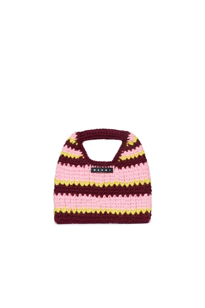 Shop Marni Kids Striped Crochet Tote Bag on Sale at BeyondStyle
