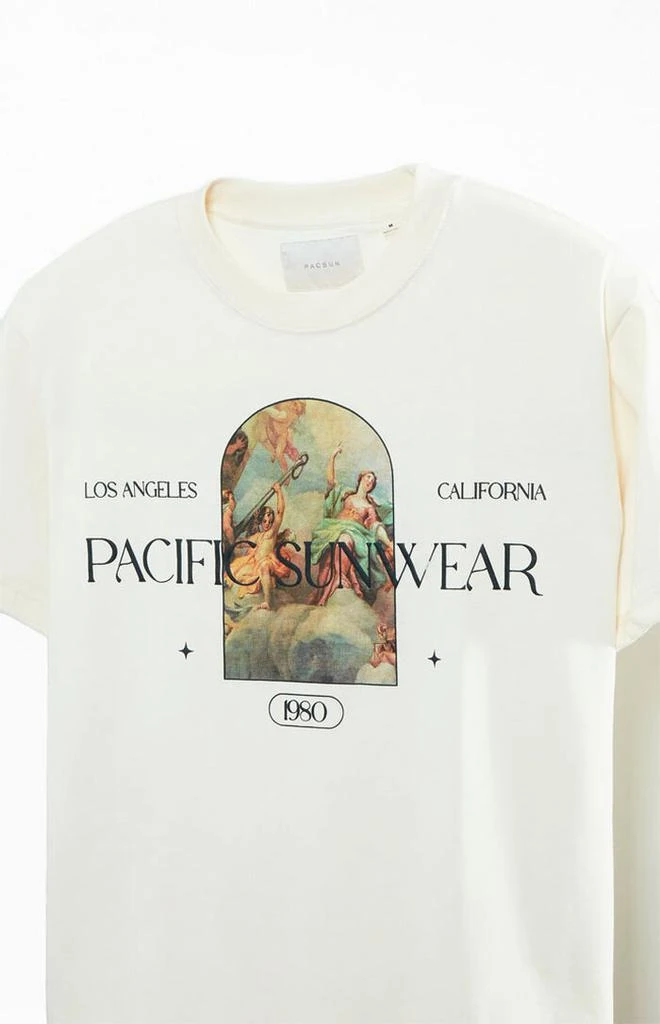 PacSun Cream Pacific Sunwear Renaissance Oversized T-Shirt 2