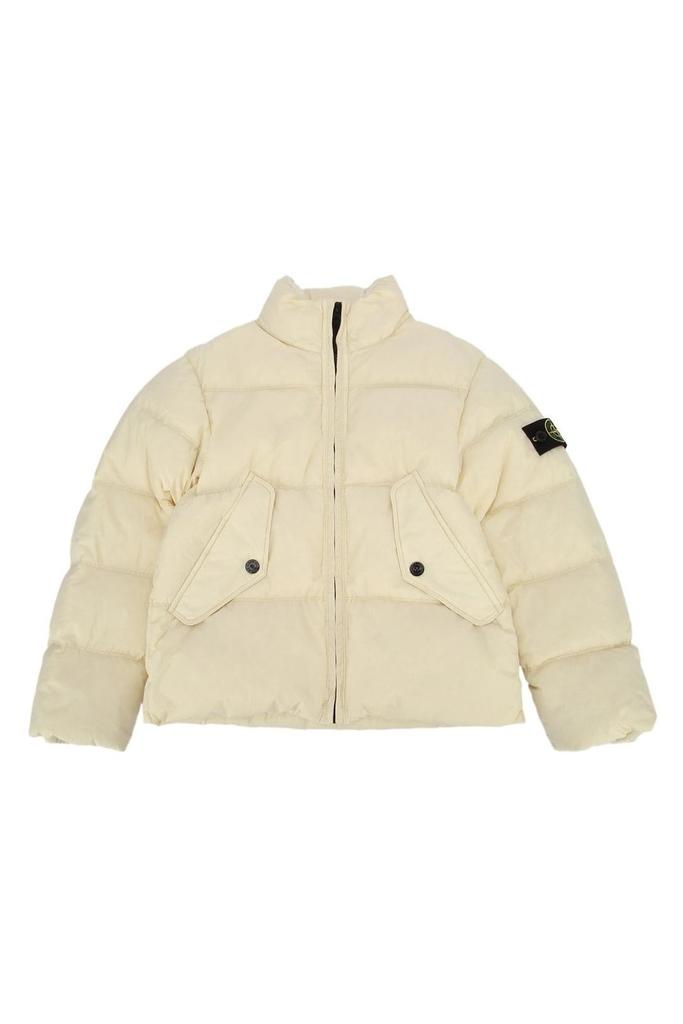 Stone Island Junior Compass Patch Hooded Jacket – On Sale