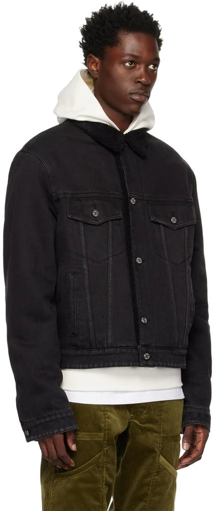 We11done Black Regular Fit Denim Jacket 2