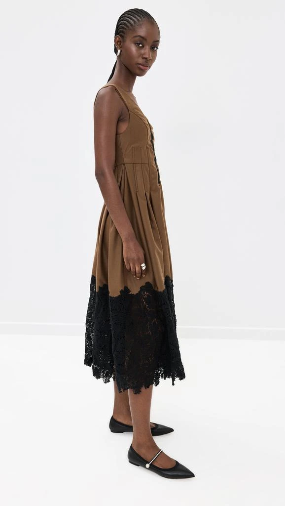 Kika Vargas Rosa Dress Tobacco Wool 3