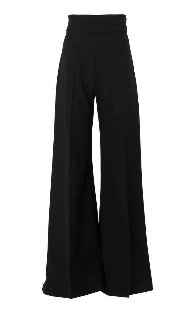 Carolina Herrera Carolina Herrera - High-Rise Wool-Blend Wide-Leg Pants - Black - US 4 - Moda Operandi