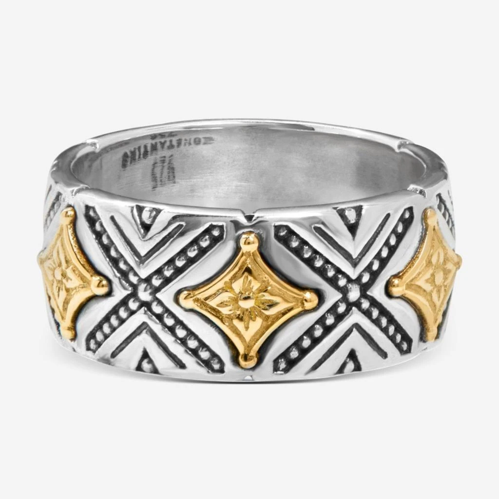 Konstantino Konstantino Dome Sterling Silver
18k Yellow Gold Band Ring Sz. 6 DKJ976-130-S6 3