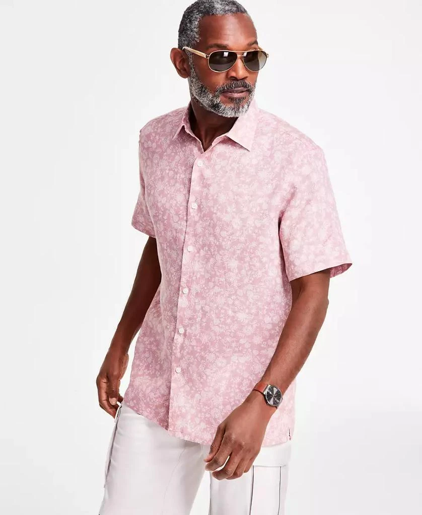 Club Room Men's Linen Floral Shirt, Exclusively at Macy's 1