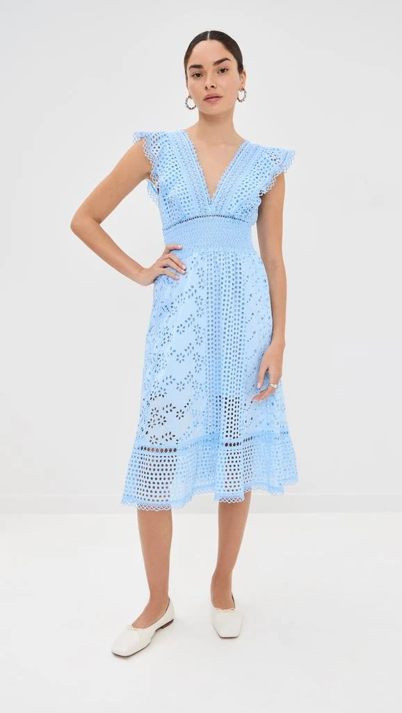 Temptation Positano Arno Embroidered Midi Dress 1