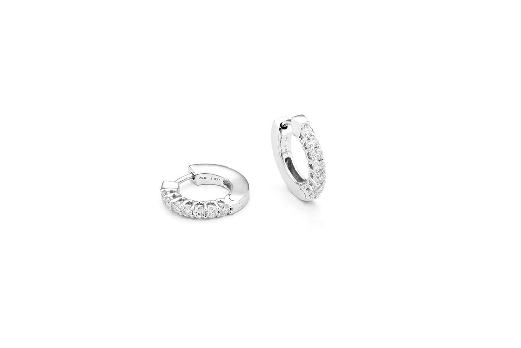 Mozafarian Diamond hoop earrings