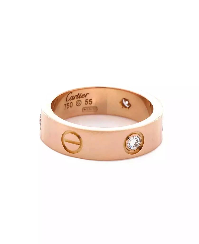 Cartier Love 3 Diamonds Band Ring 5