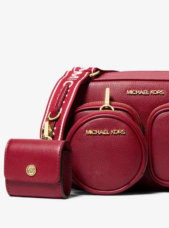 Michael Kors Jet Set Travel Medium Leather Messenger Bag 4