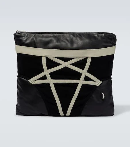 Rick Owens Pentabrief leather pouch 1