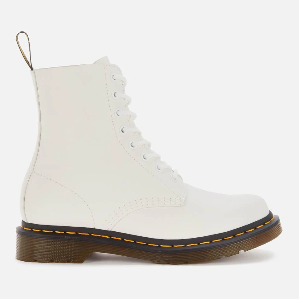 Dr. Martens DR. MARTENS WOMEN'S 1460 PASCAL VIRGINIA LEATHER 8-EYE BOOTS - OPTICAL WHITE 1