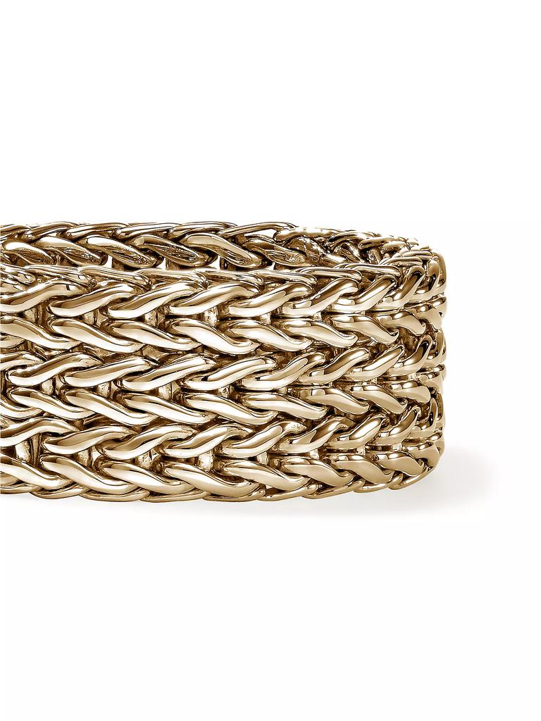 John Hardy Icon Rata Chain 14K Yellow Gold Wide Band Ring