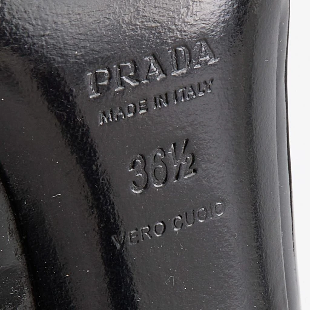 Prada Prada Black Patent Leather Cap Toe Pumps Size 36.5 8