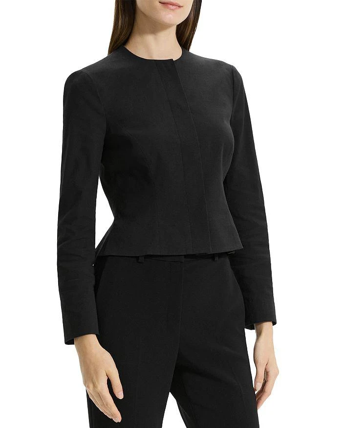 Theory Cropped Peplum Jacket 3