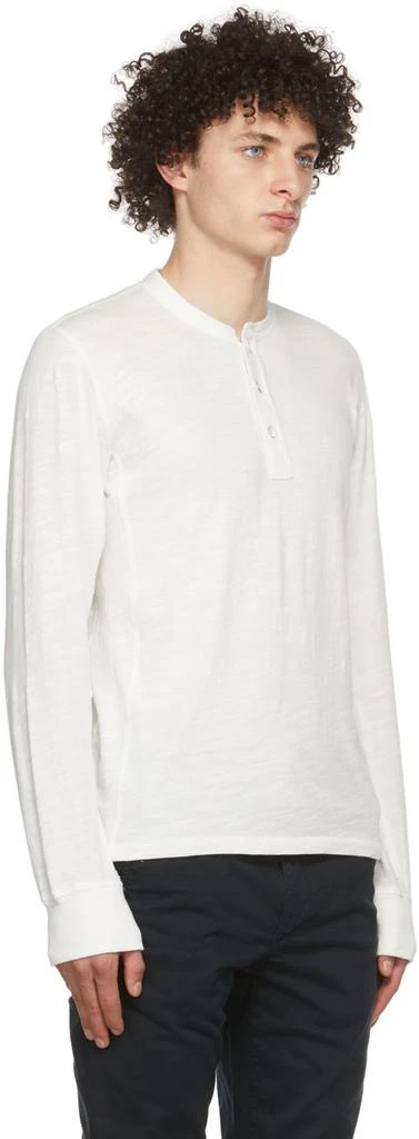 Rag & Bone White Cotton Henley 2