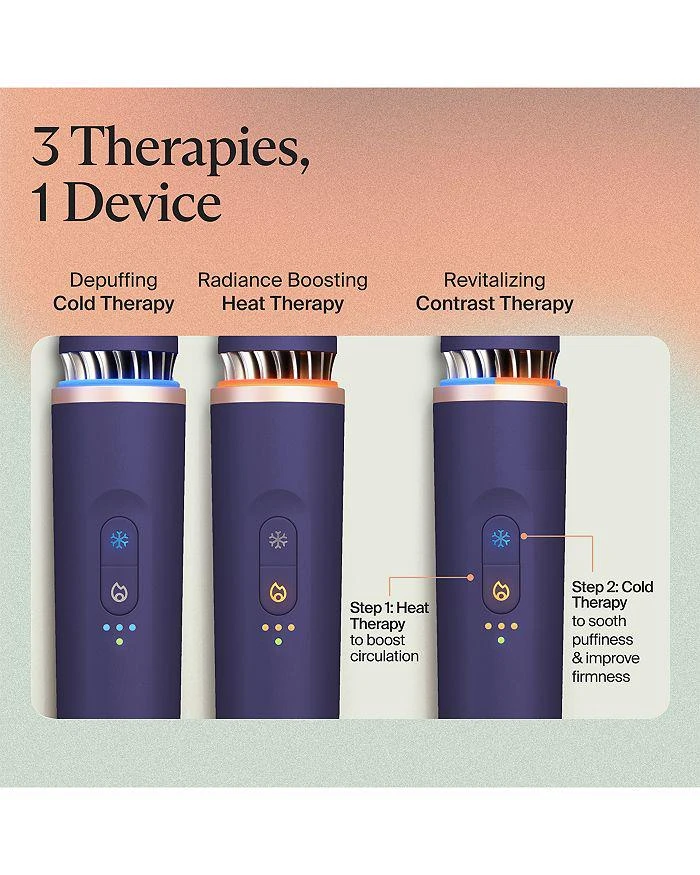 Therabody Theraface Depuffing Hot & Cold Therapy Skin Care Wand - Indigo 9