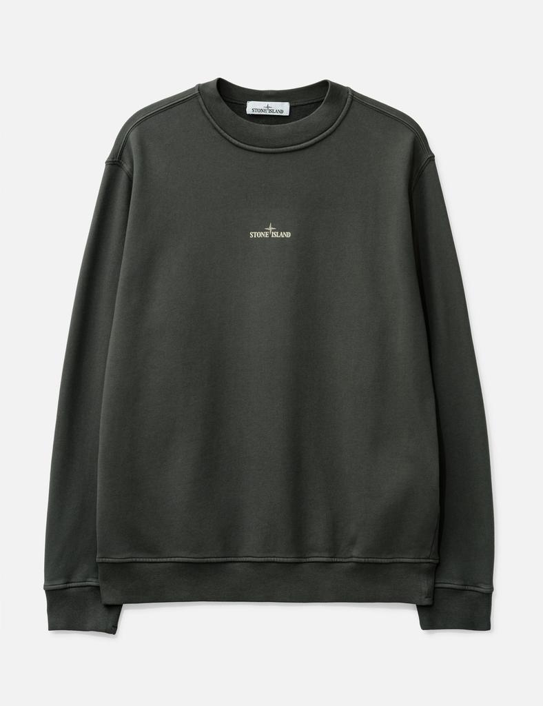 Stone Island Cotton Fleece 
Industrial Four
 Print Sweatshirt