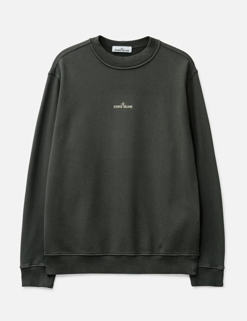Stone Island Cotton Fleece 
Industrial Four
 Print Sweatshirt 1