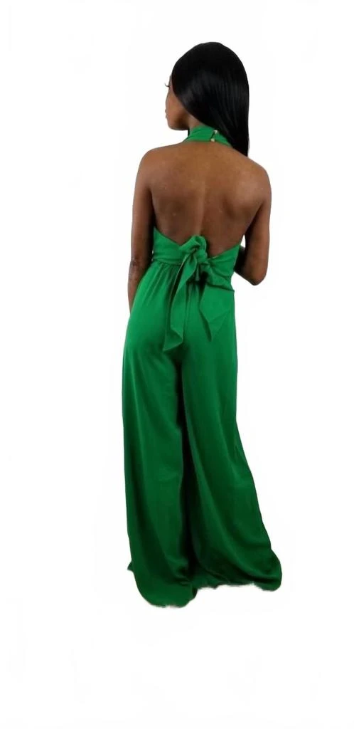 Porshia By Porshia Banks Yael Jumpsuit In Emerald Green 5