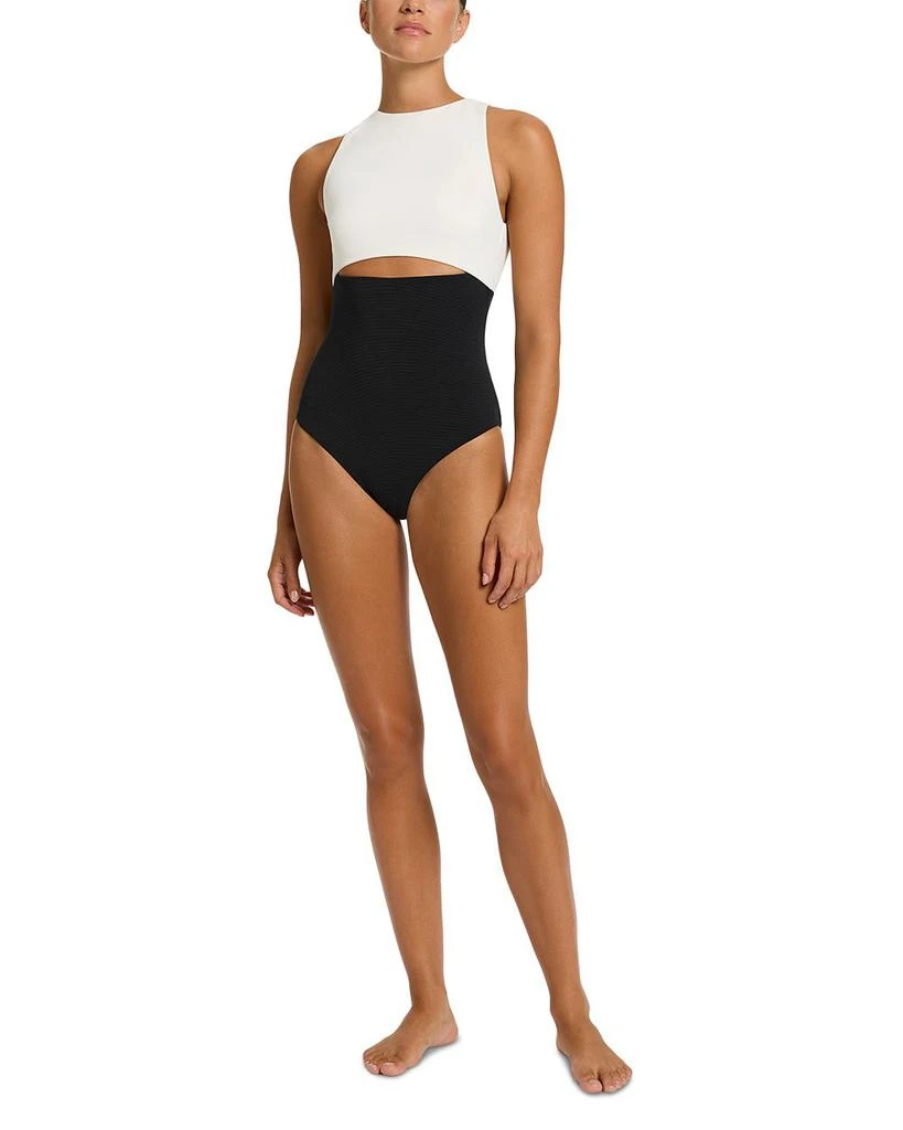 JETS High Neck Cut Out One Piece Swimsuit 10