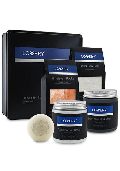 Lovery Lovery Dead Sea Bath and Body Gift Set - Luxury Bath Essentials with SheaButter - Home Spa Kit