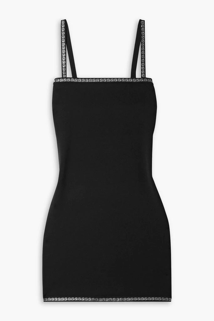 Alexander Wang Crystal-embellished stretch-knit mini dress 1