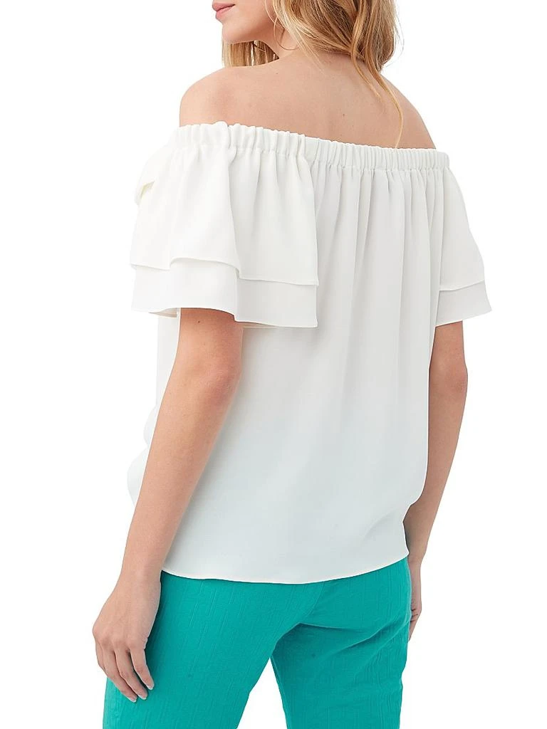 Trina Turk Silia Bow Off-the-Shoulder Top 4