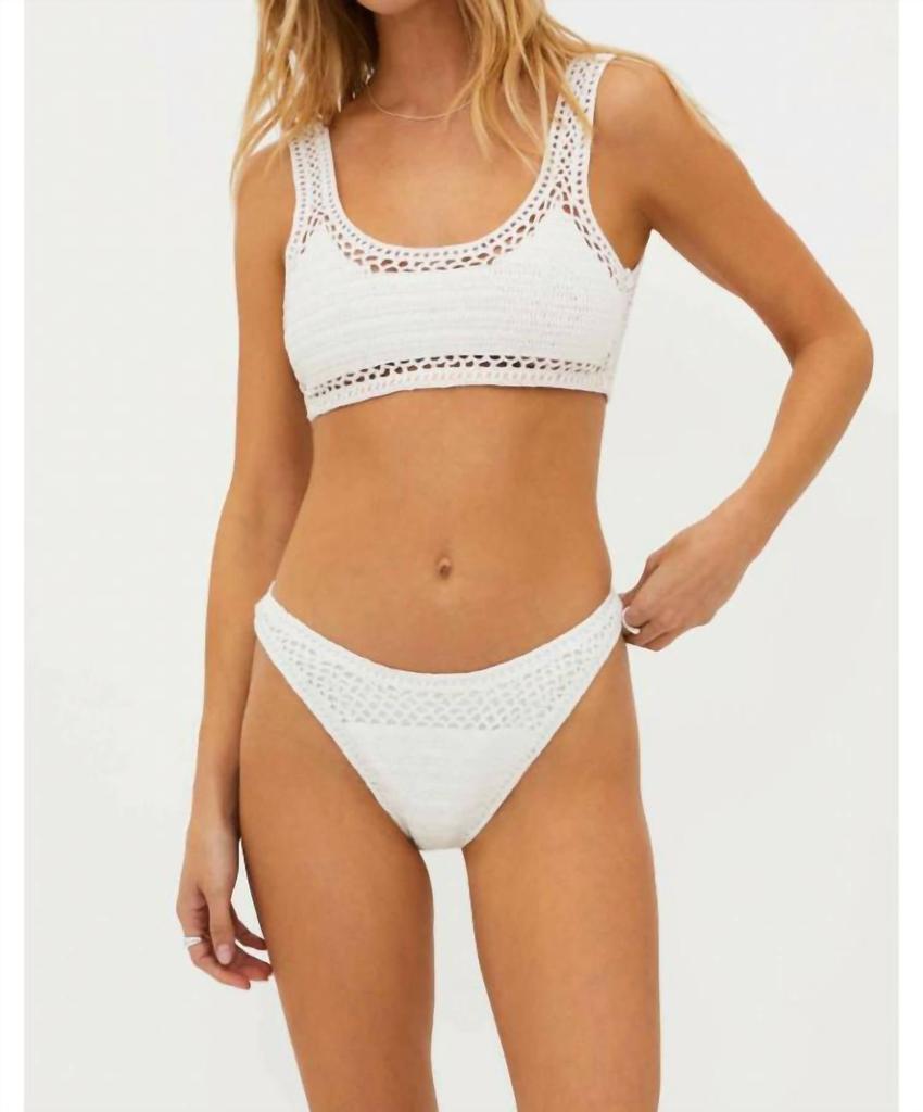 Beach Riot Eliott Top In White