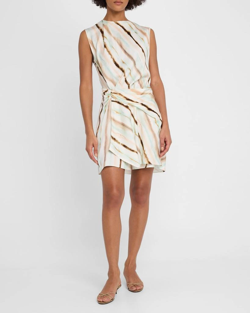 A.L.C. Delia Draped Tie-Dye Mini Dress 2