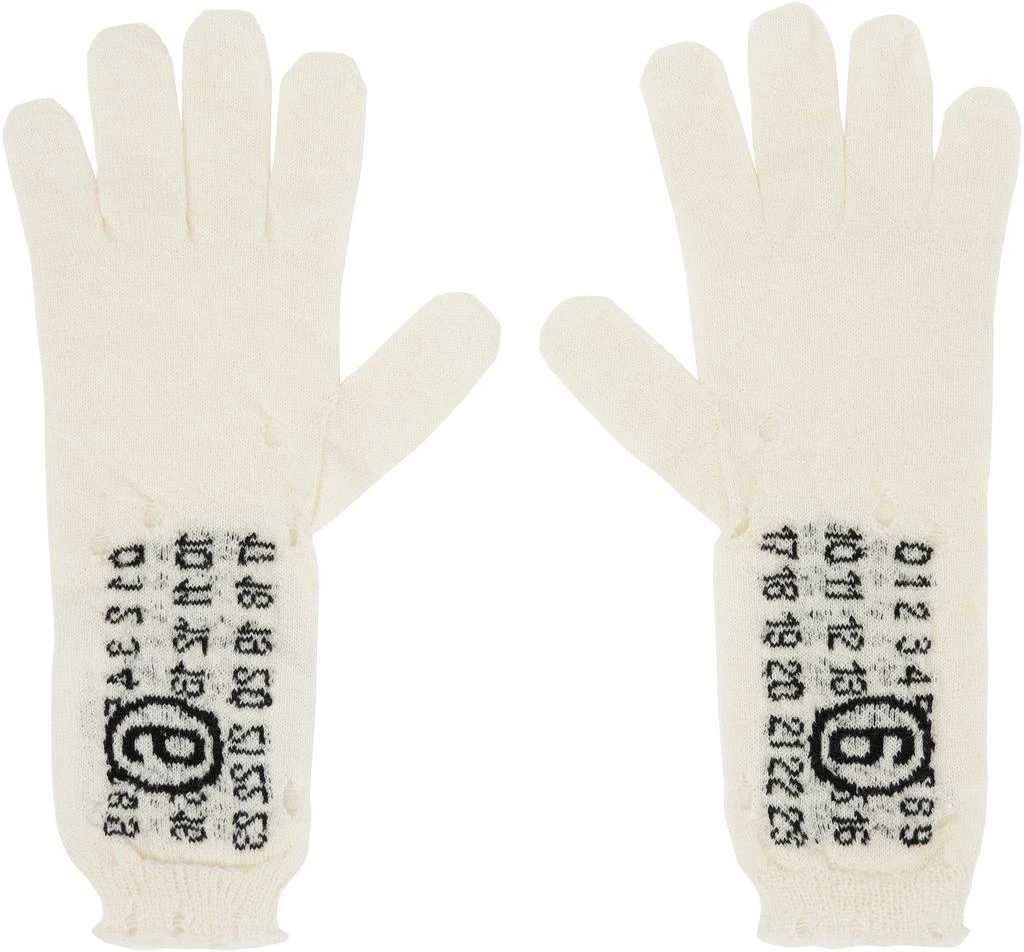 MM6 Off-White Wool Gloves 1