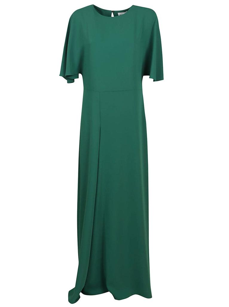 Parosh Long Green Polyester Maxi Dress