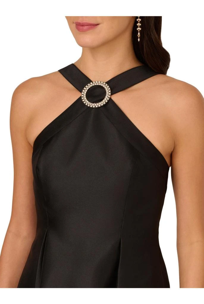 Adrianna Papell Halter mikado short dress 3