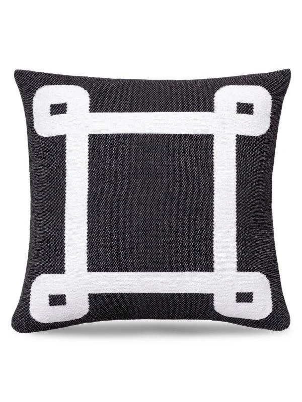 Brooks Brothers Geo Border Decorative Throw Pillow 1