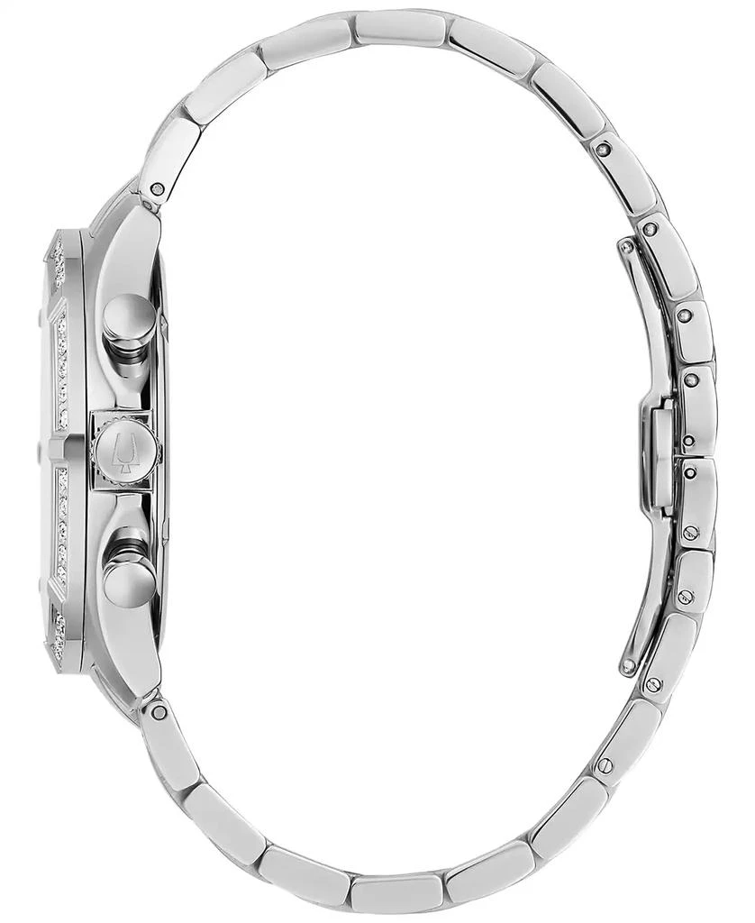 Bulova Men's Chronograph Classic Diamond (1/8 ct. t.w.) Stainless Steel Bracelet Watch 44mm, A Macy's Exclusive Style 2