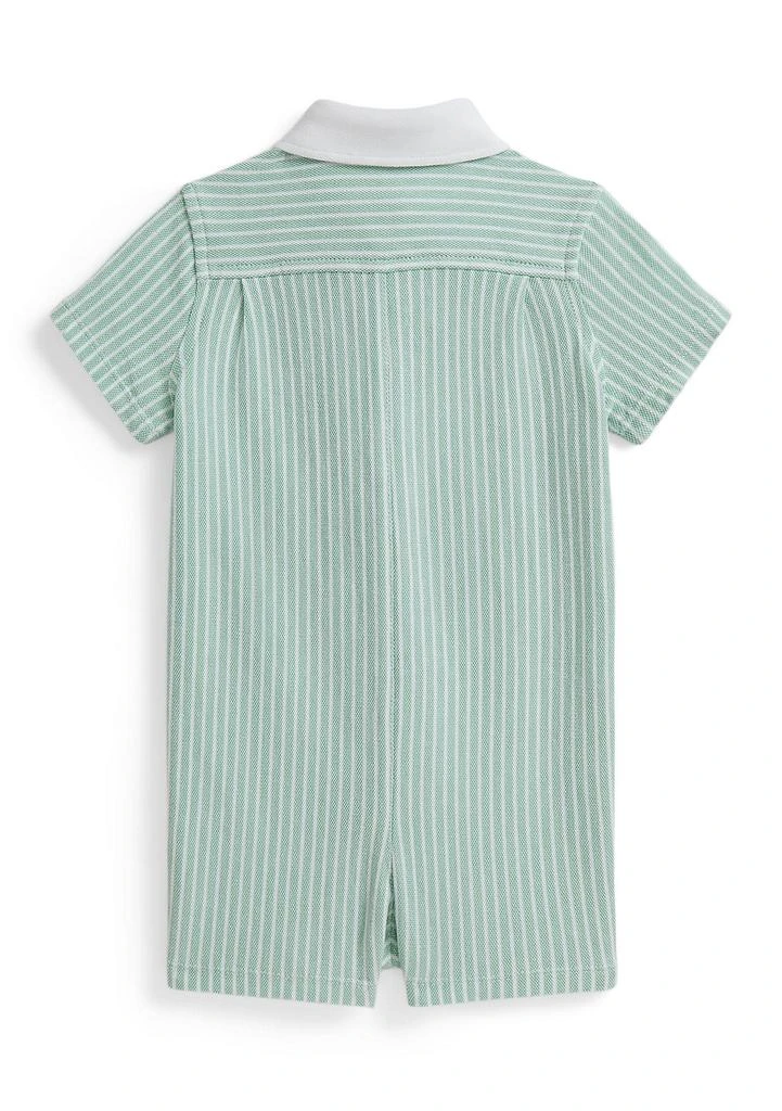Ralph Lauren Baby Boys Striped Knit Oxford Shortall 2