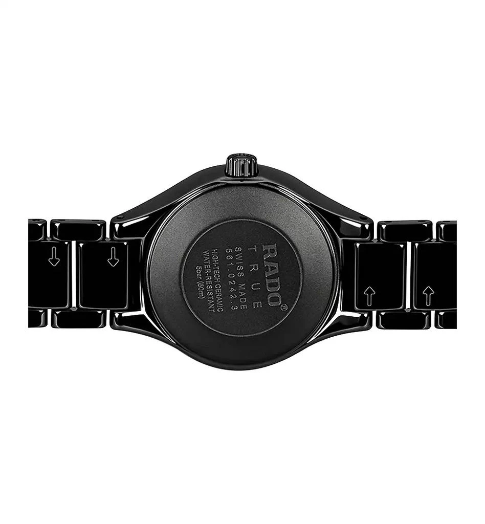 Rado Women's Swiss True Diamond Accent Black High-Tech Ceramic Bracelet Watch 30mm R27059712 3