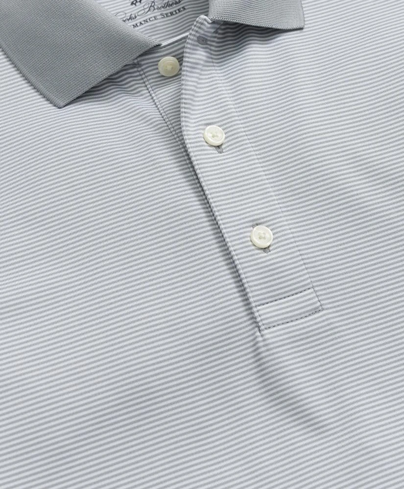 Brooks Brothers Performance Series Micro Stripe Jersey Polo Shirt 2