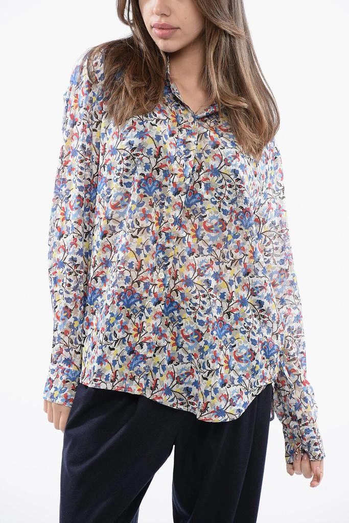 Isabel Marant Isabel Marant ETOILE Floral Shirt with Ruffled Detailed Collar 1