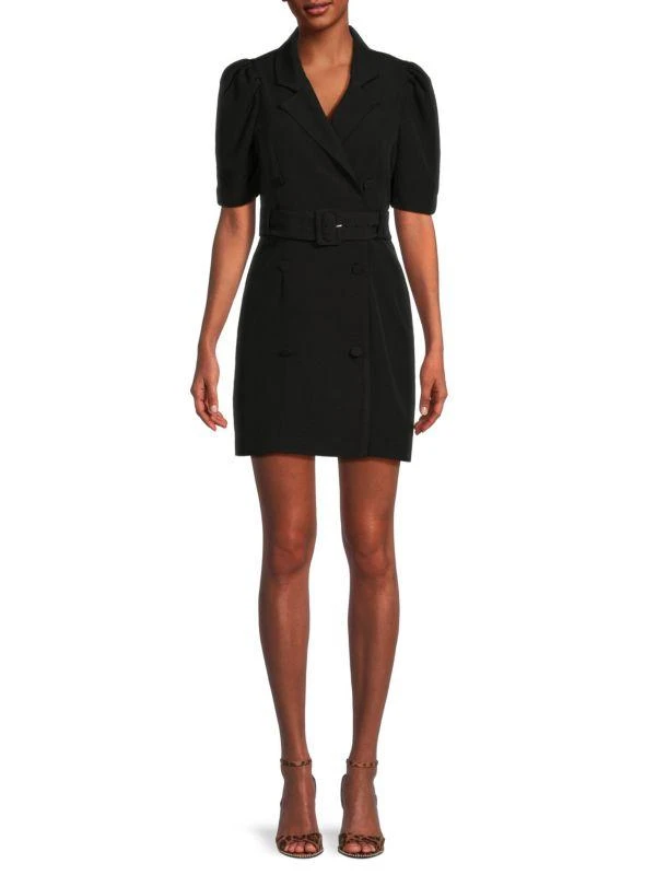 Lea & Viola Puff Sleeve Mini Blazer Dress 1