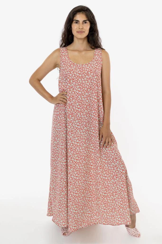 Los Angeles Apparel RPCH02 - Chiffon A-Line Maxi Dress 9