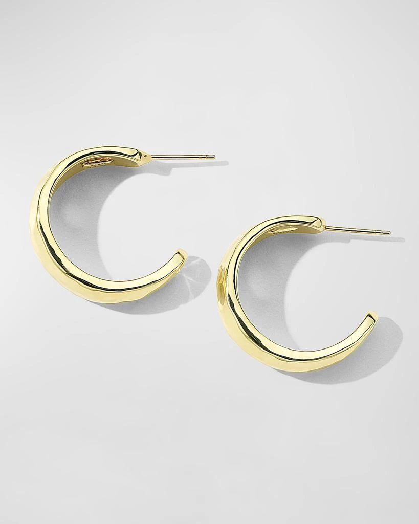 Ippolita 18K Gold Classico Hammered #2 Hoops Earrings 2