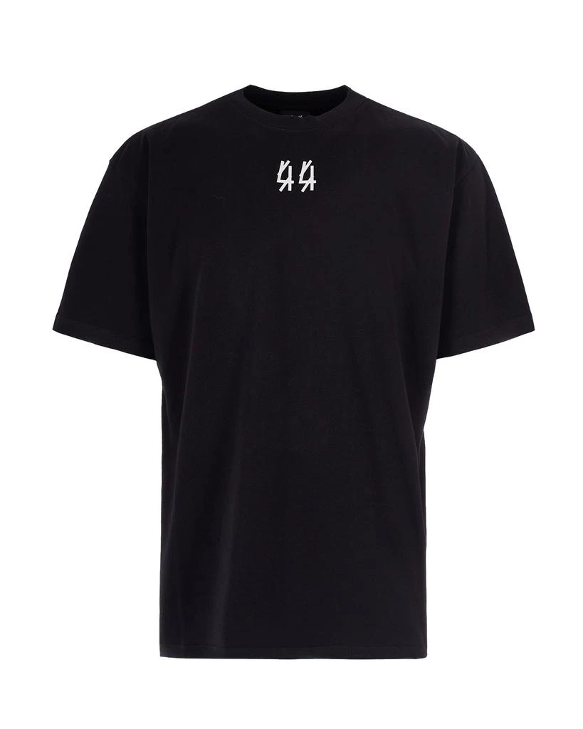 44 Label Group Centipede-Graphic Black Cotton Jersey T-Shirt