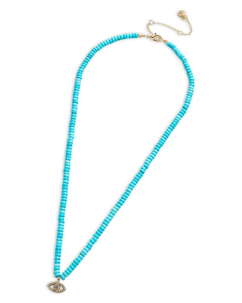 BAUBLEBAR Iman Beaded Evil Eye Necklace, 19"-22" 2
