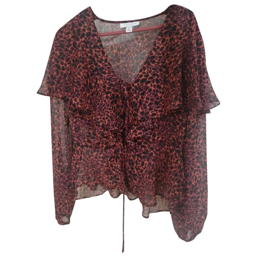 Topshop Topshop Red Polyester Top 1
