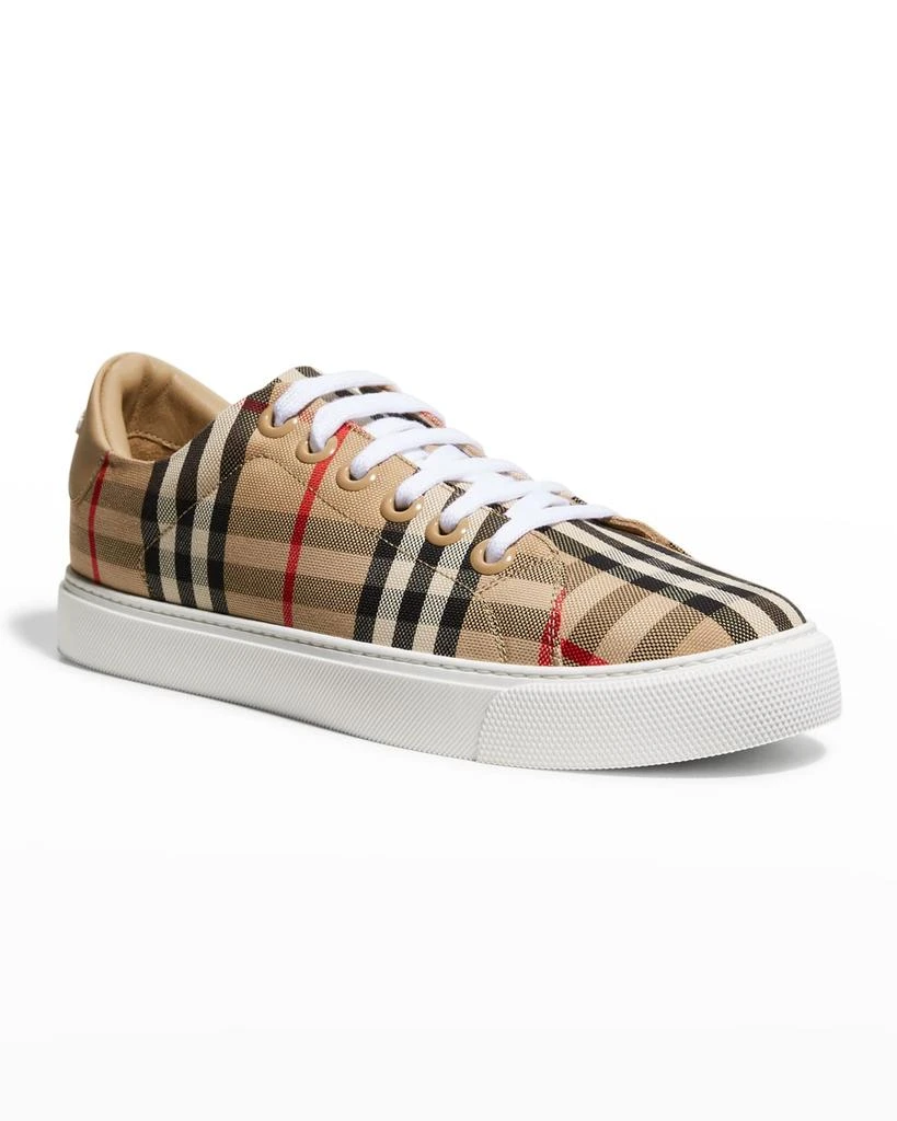 Burberry New Albridge Check Low-Top Sneakers 2