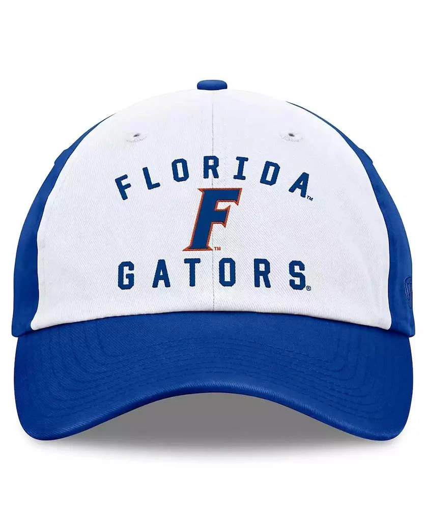 Top of the World Men's White/Royal Florida Gators Heritage Weston Adjustable Hat 2