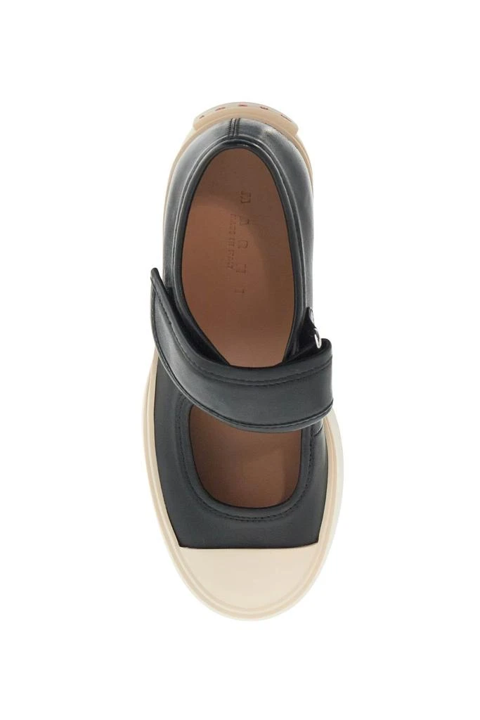 Marni pablo mary jane nappa leather sneakers 2